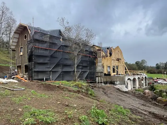 Casa Mondragón · Avance de la estructura y niveles superiores