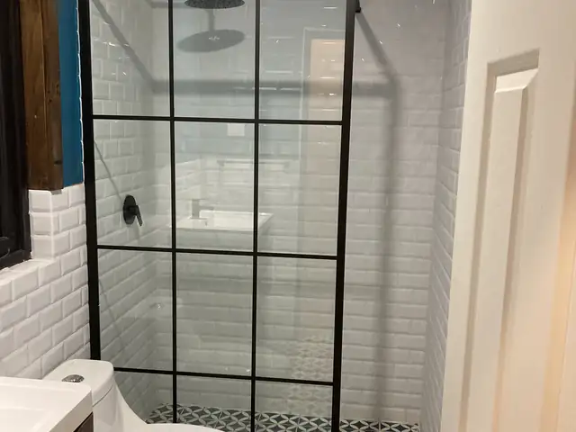 Cabaña Polincai · Baño con terminaciones